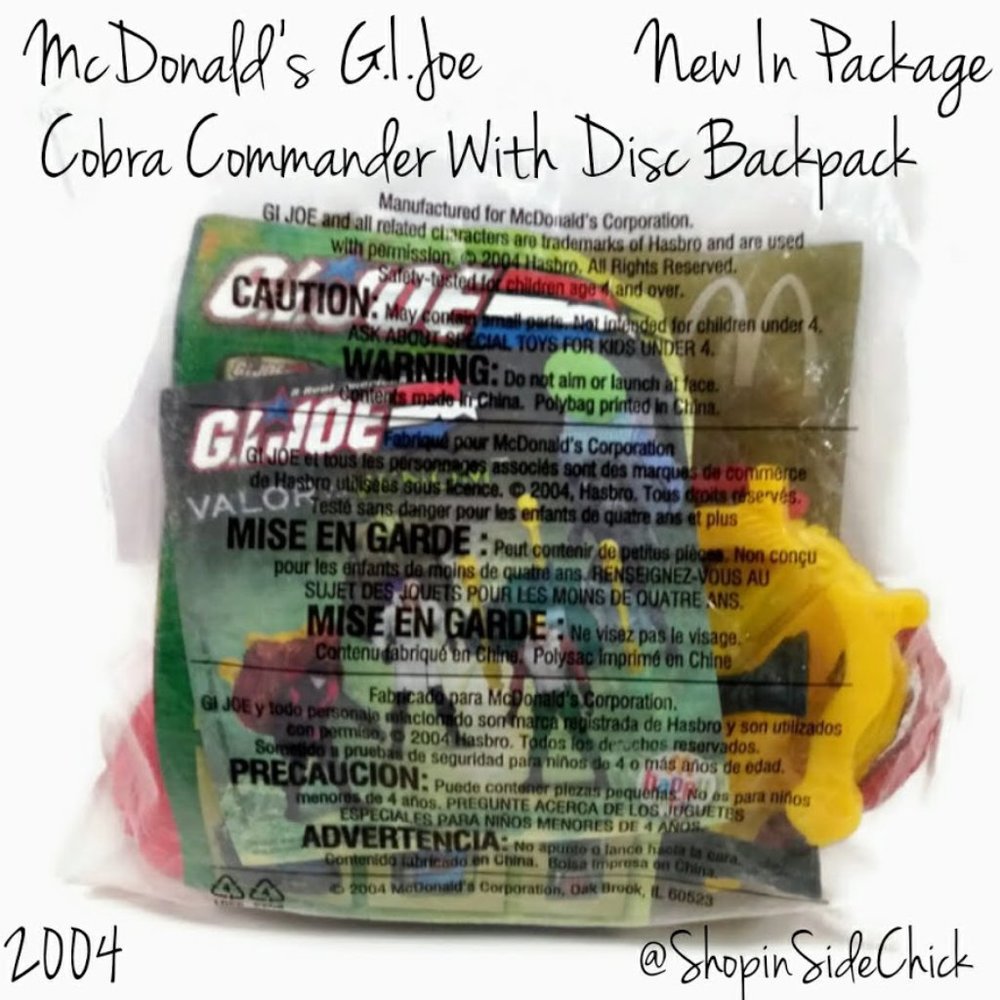 McDonald's NEW G.I. Joe Cobra Commander Happy Meal Toy